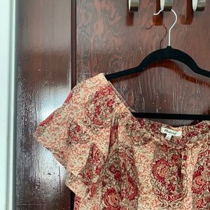 Madewell off-shoulder silk top